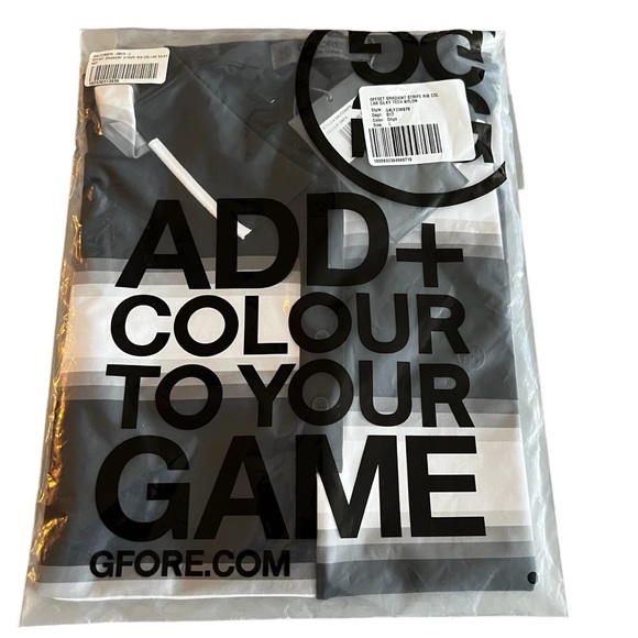 G/FORE Offset Gradient Stripe Sleeveless Top With Ribbed Collar NWT S, M, L - Picture 10 of 12